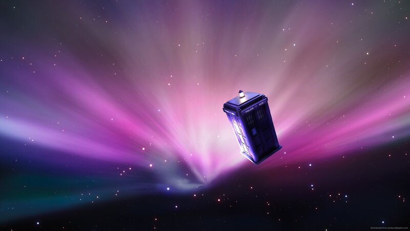 Blue Police Box — Purple