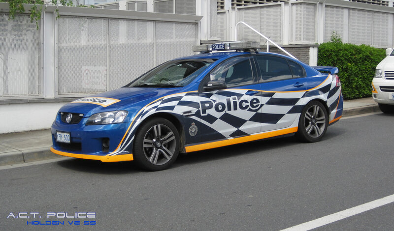 Blue Police Car — Neutral, Afternoon