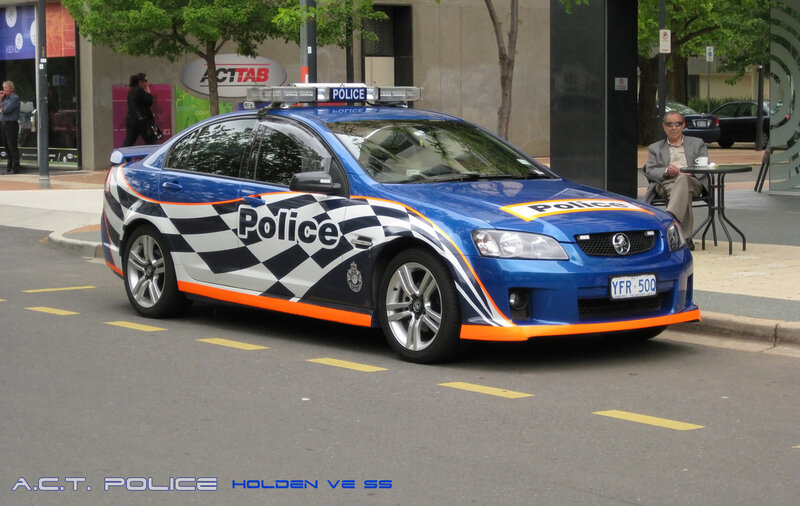 Blue Police Car — Urban