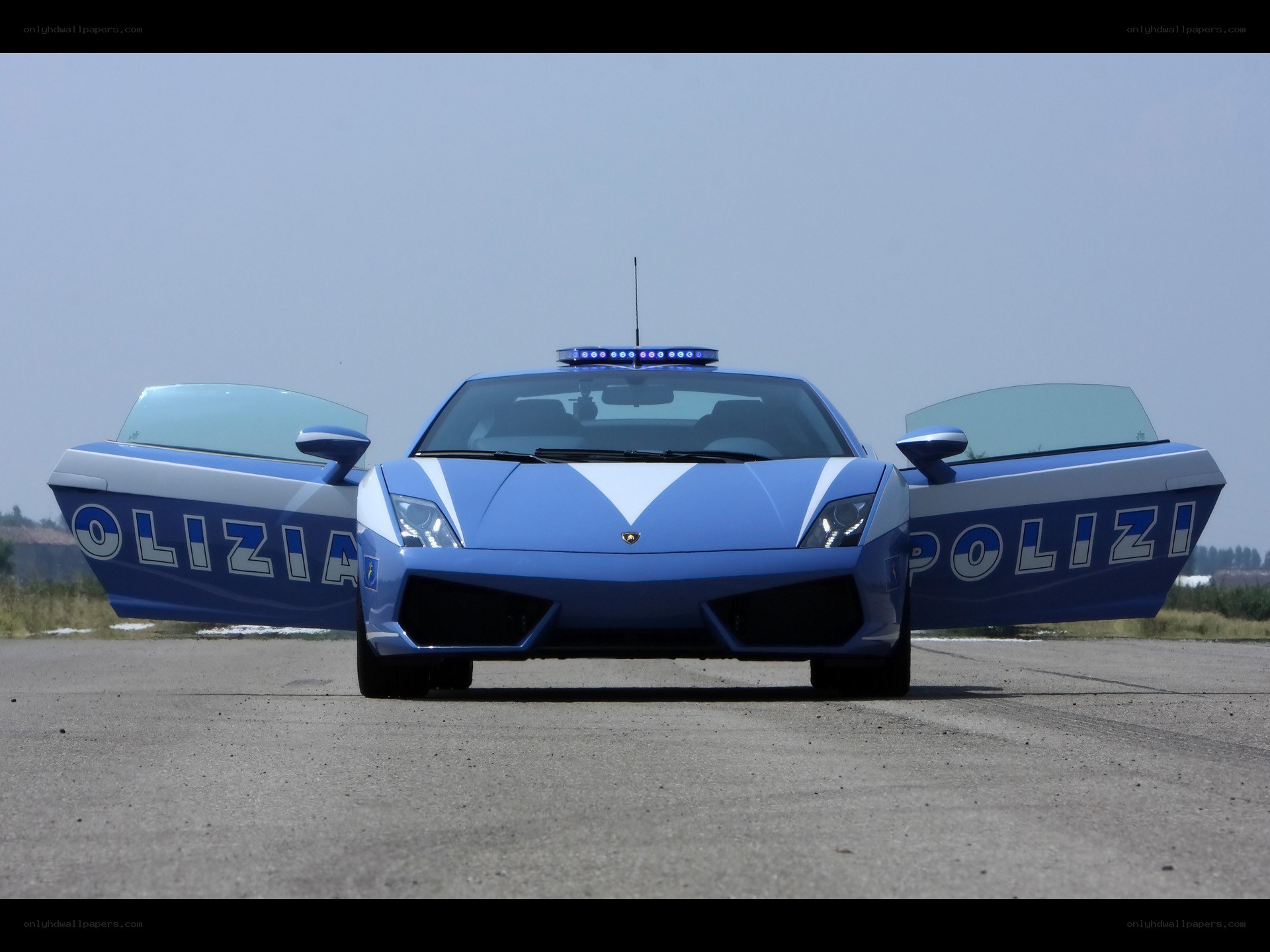 Blue police Lamborghini