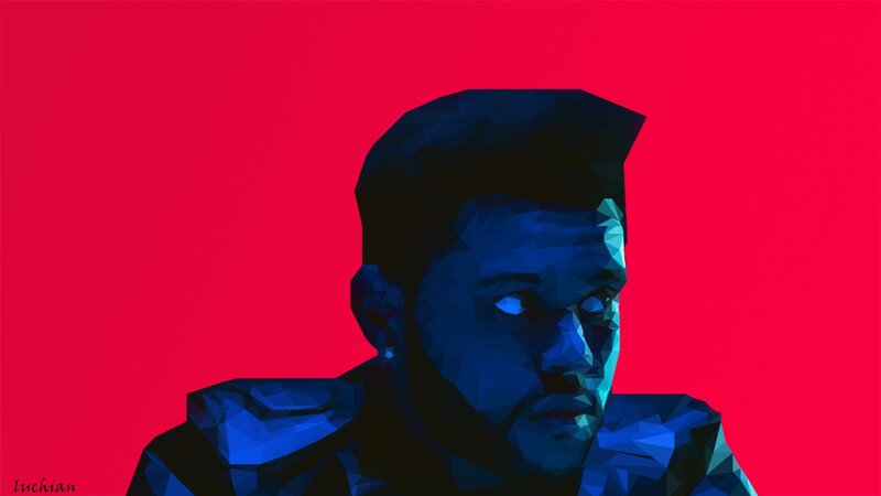 Blue Polygonal Man