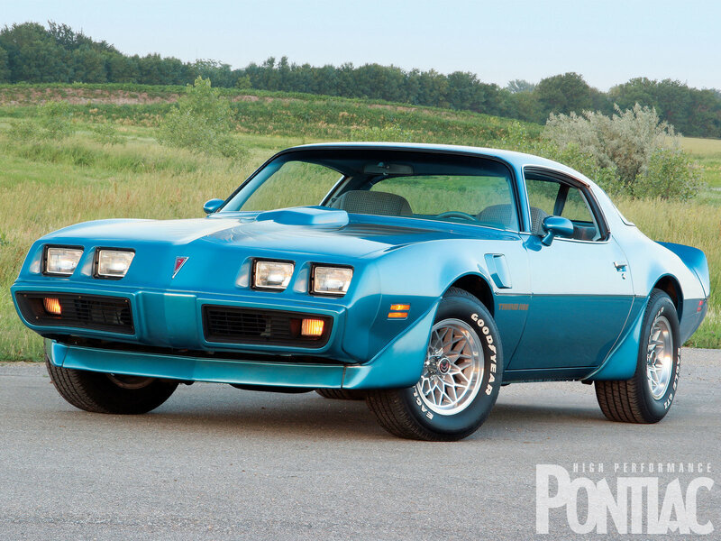 Blue Pontiac Firebird Trans Am