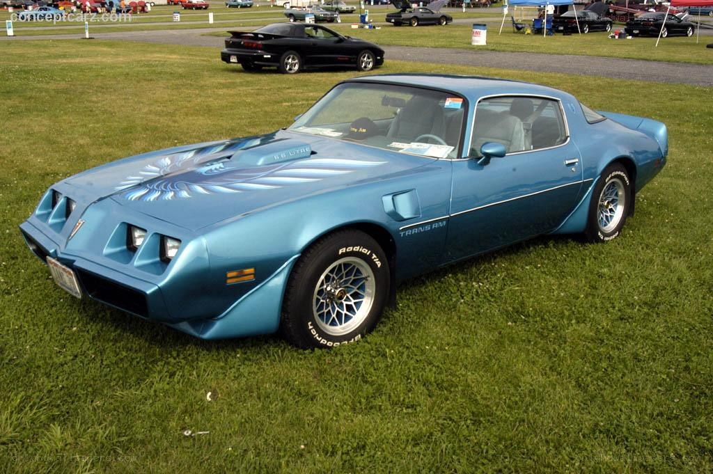 Blue Pontiac Firebird Trans Am