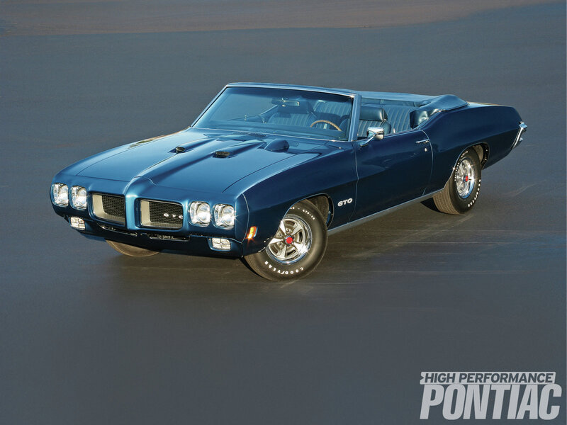 Blue Pontiac Gto Convertible