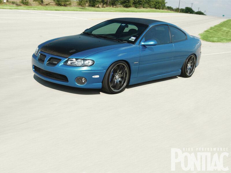 Blue Pontiac Gto