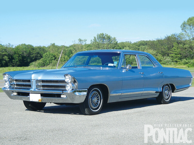 Blue Pontiac Sedan