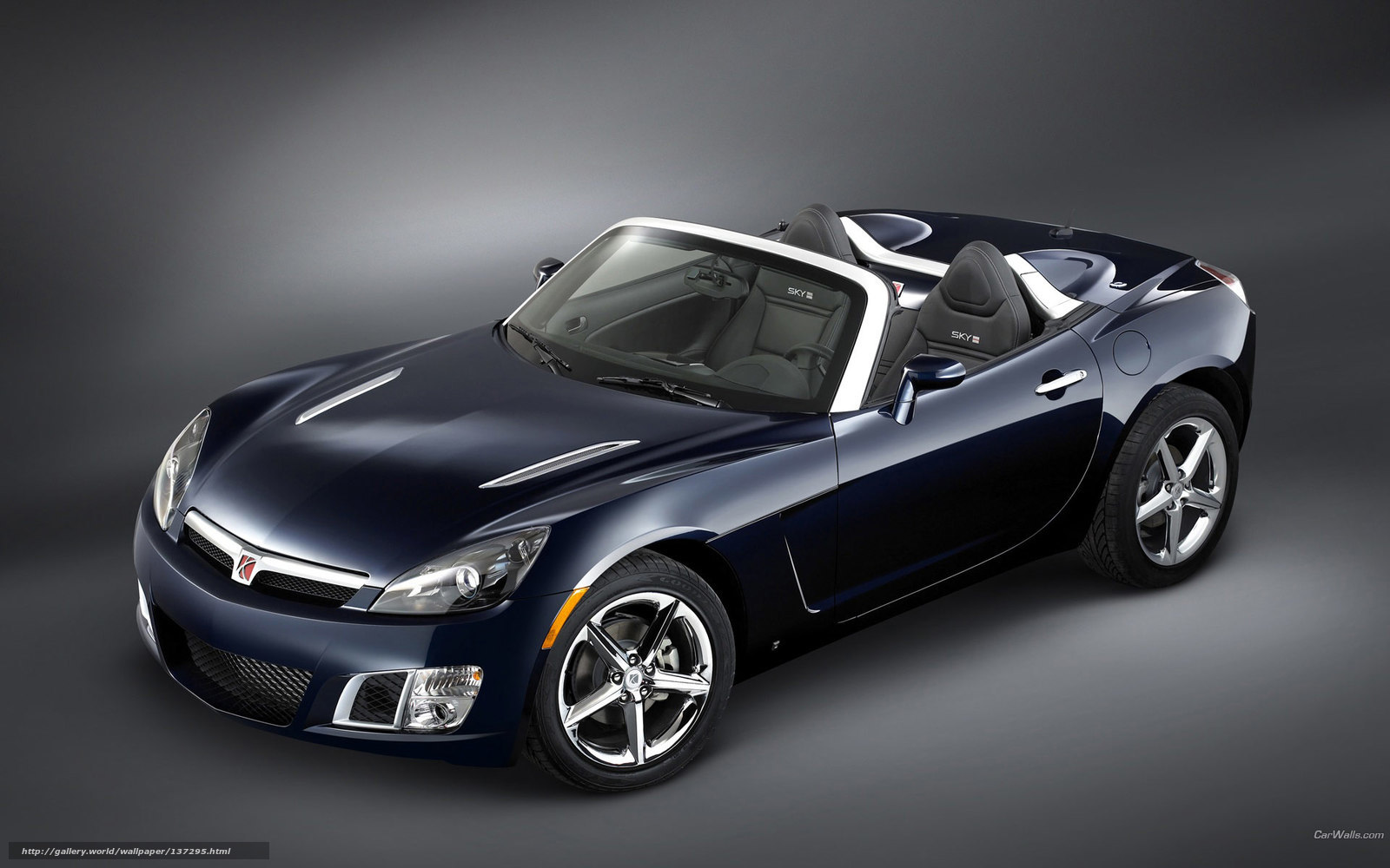 Blue Pontiac Solstice Convertible