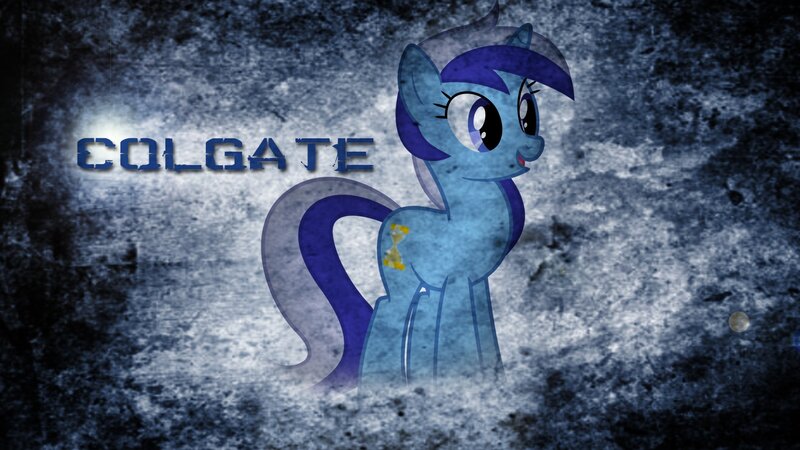 Blue Pony Character — Dramatic
