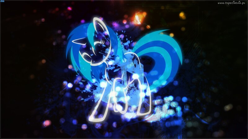 Blue Pony Character — Energetic