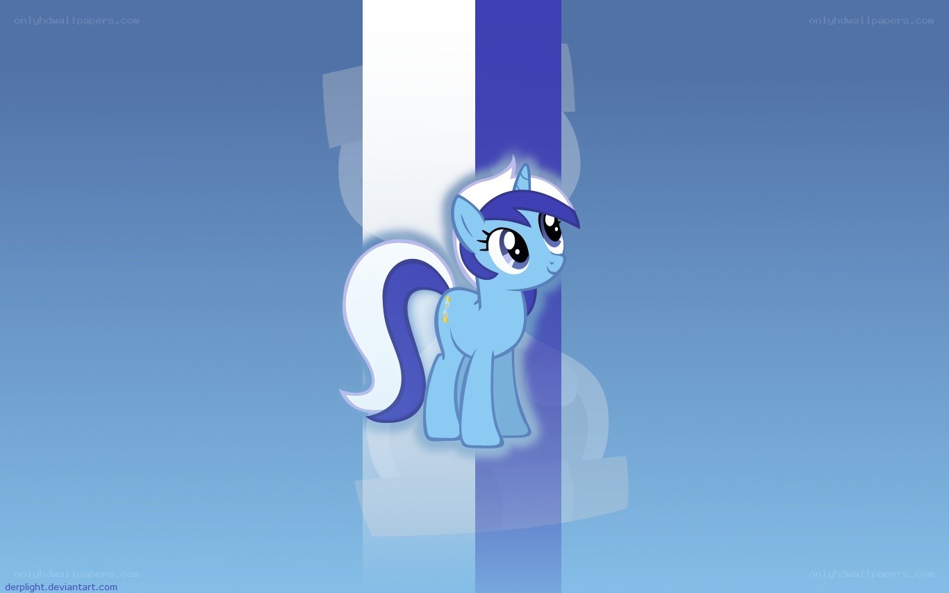 Blue pony character wallpaper