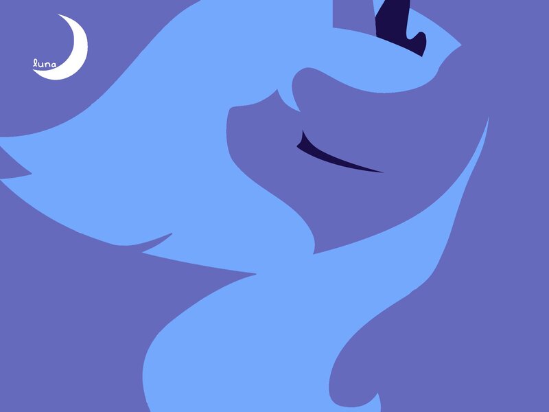Blue Pony Head