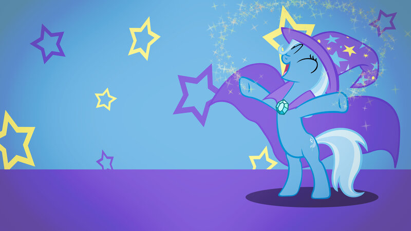 Blue Pony in Wizard Costume
