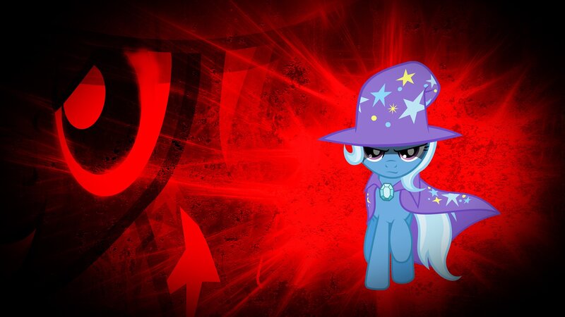 Blue pony in wizard hat