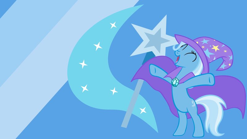 Blue Pony in Wizard Outfit — Magical