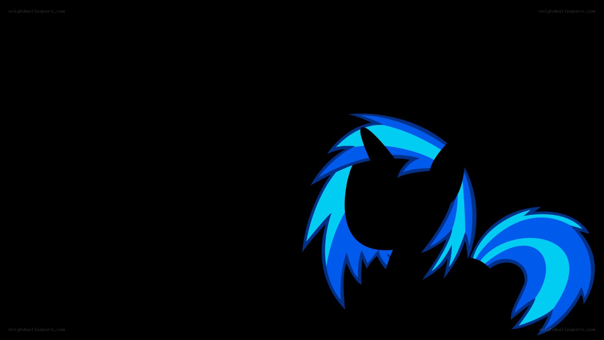 blue pony silhouette