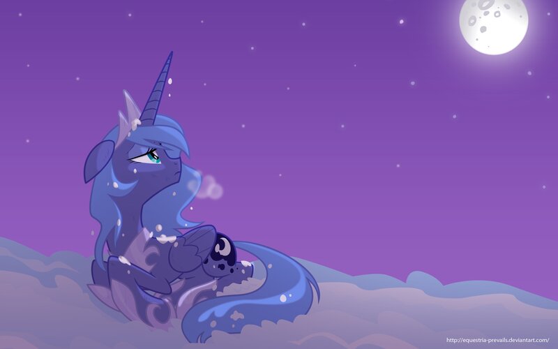Blue Pony with Baby