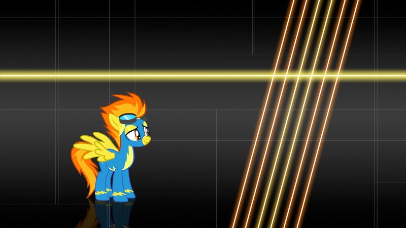 Blue pony with lightning mane