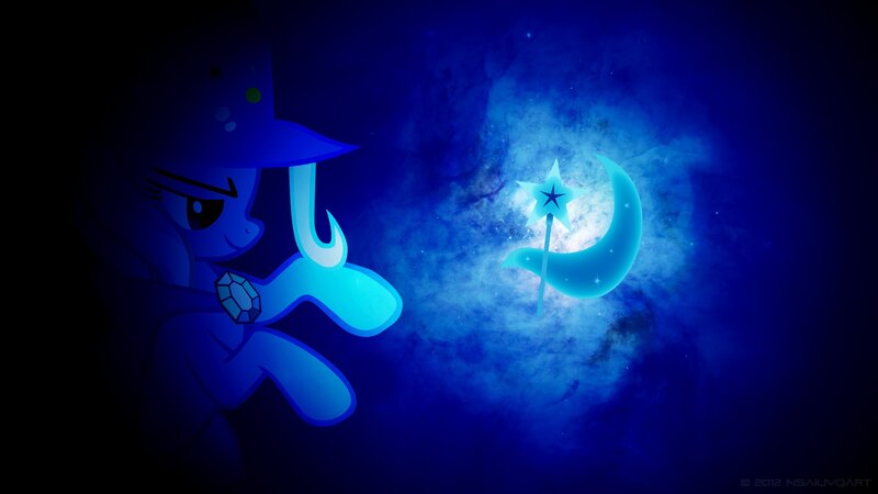 Blue Pony with Magic Staff