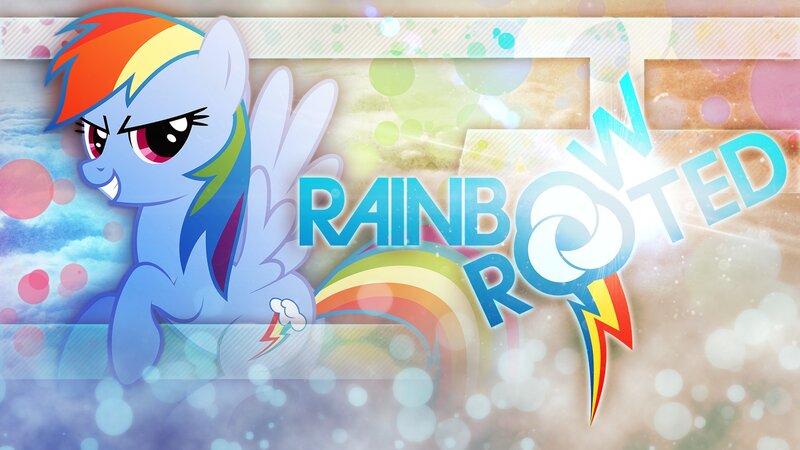 Blue Pony with Rainbow Mane — Playful, Digital Art
