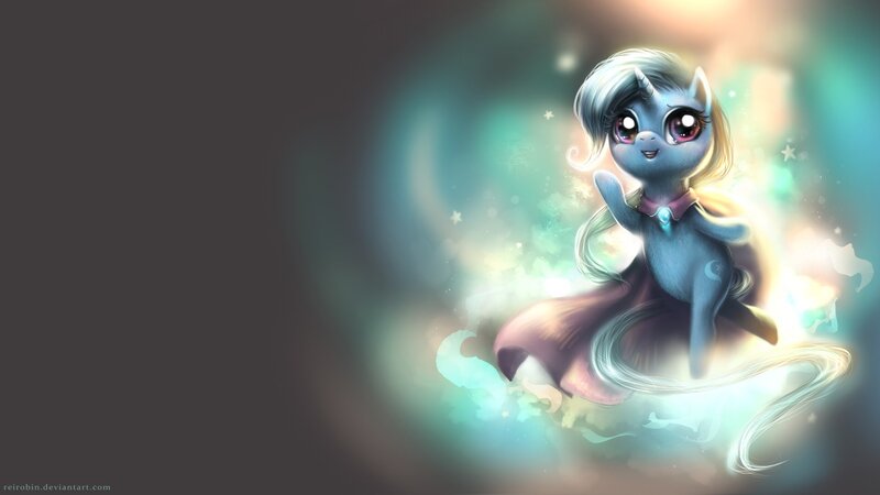 Blue Pony with Silver Mane