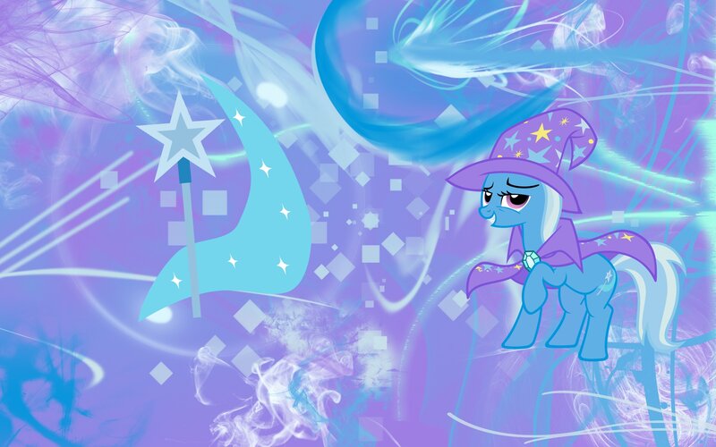 blue pony wizard character