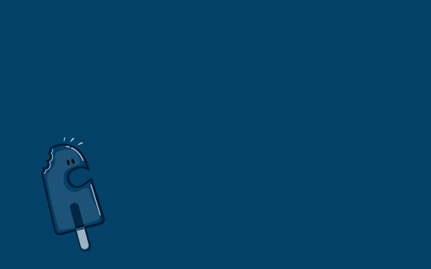 blue popsicle character
