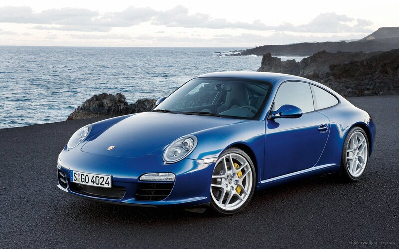 Blue Porsche 911 Car — Serene, Afternoon, Photograph