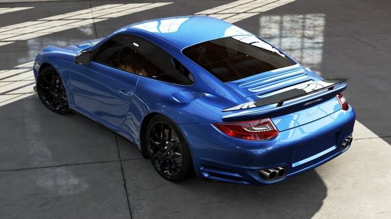 Blue Porsche 911 Car