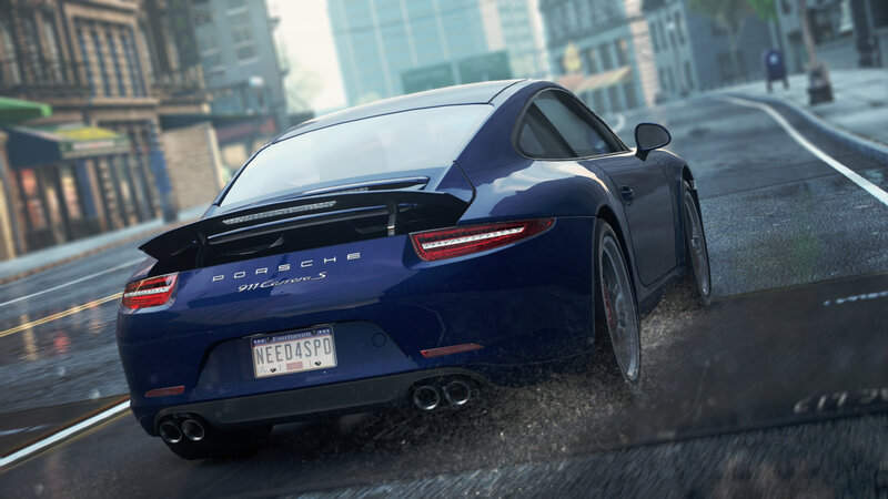 Blue Porsche 911 Carrera S