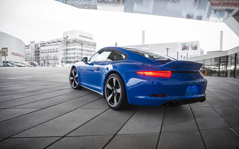 Blue Porsche 911 — Dramatic, Photograph, Car