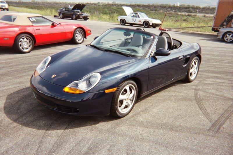 Blue Porsche Boxster — Outdoor