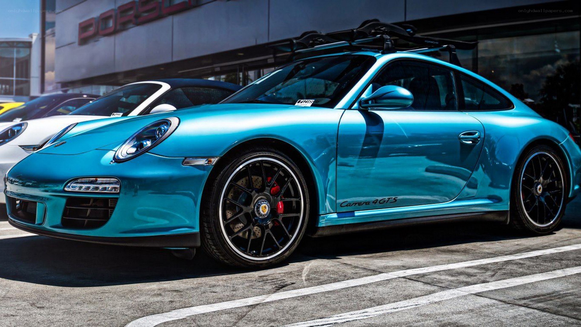 Blue Porsche Carrera 4 GTS