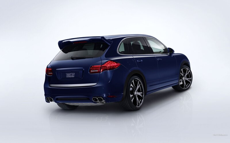 Blue Porsche Cayenne — Neutral, Photograph, Car