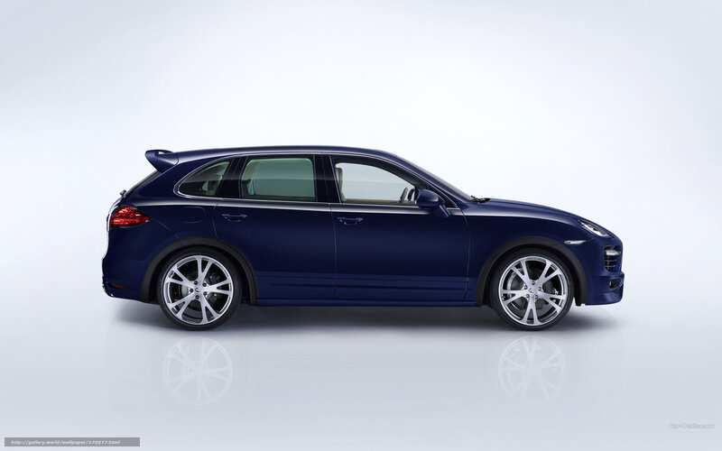 Blue Porsche Cayenne — Neutral