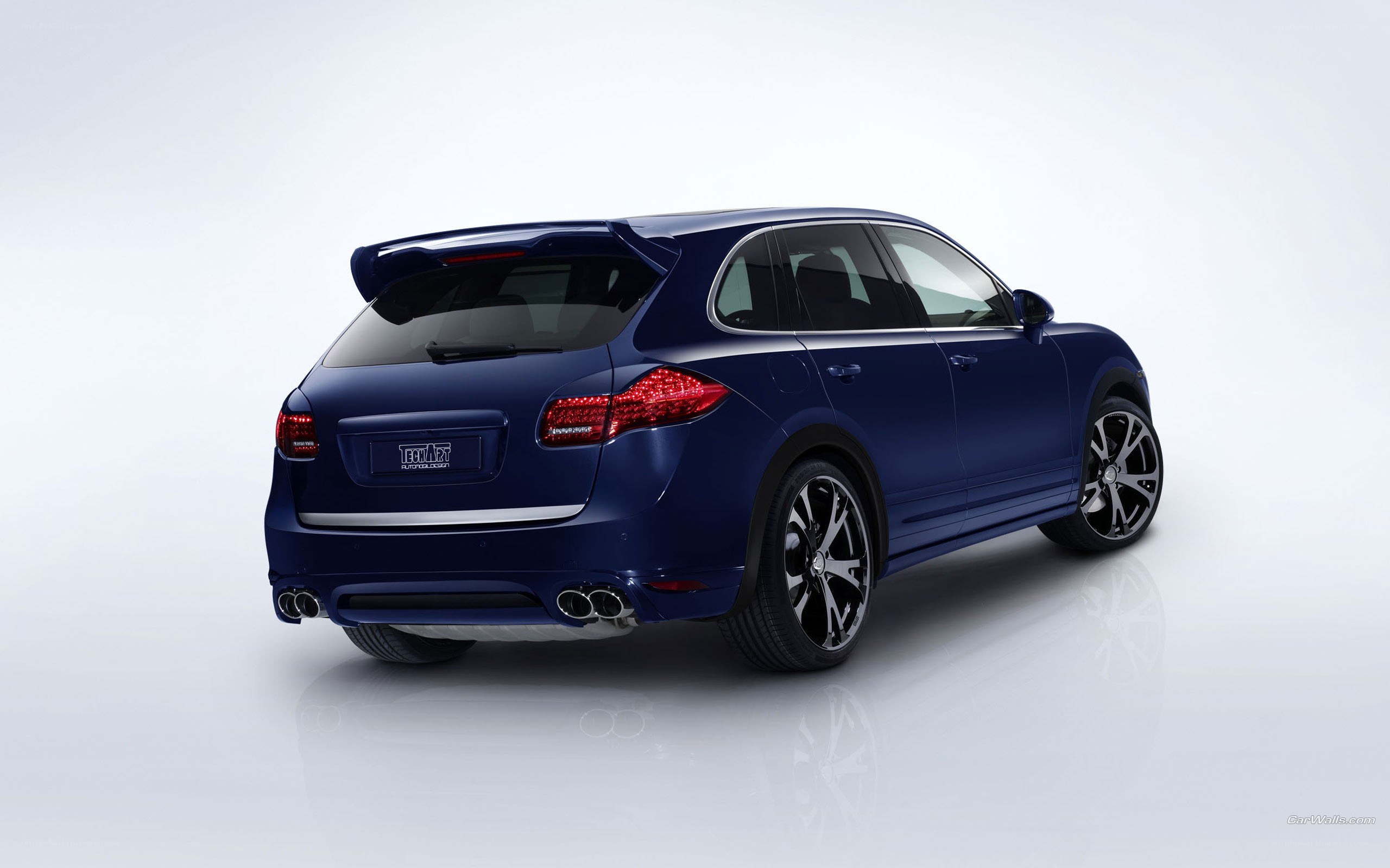 blue porsche cayenne suv