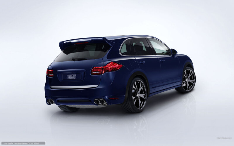 blue porsche cayenne suv