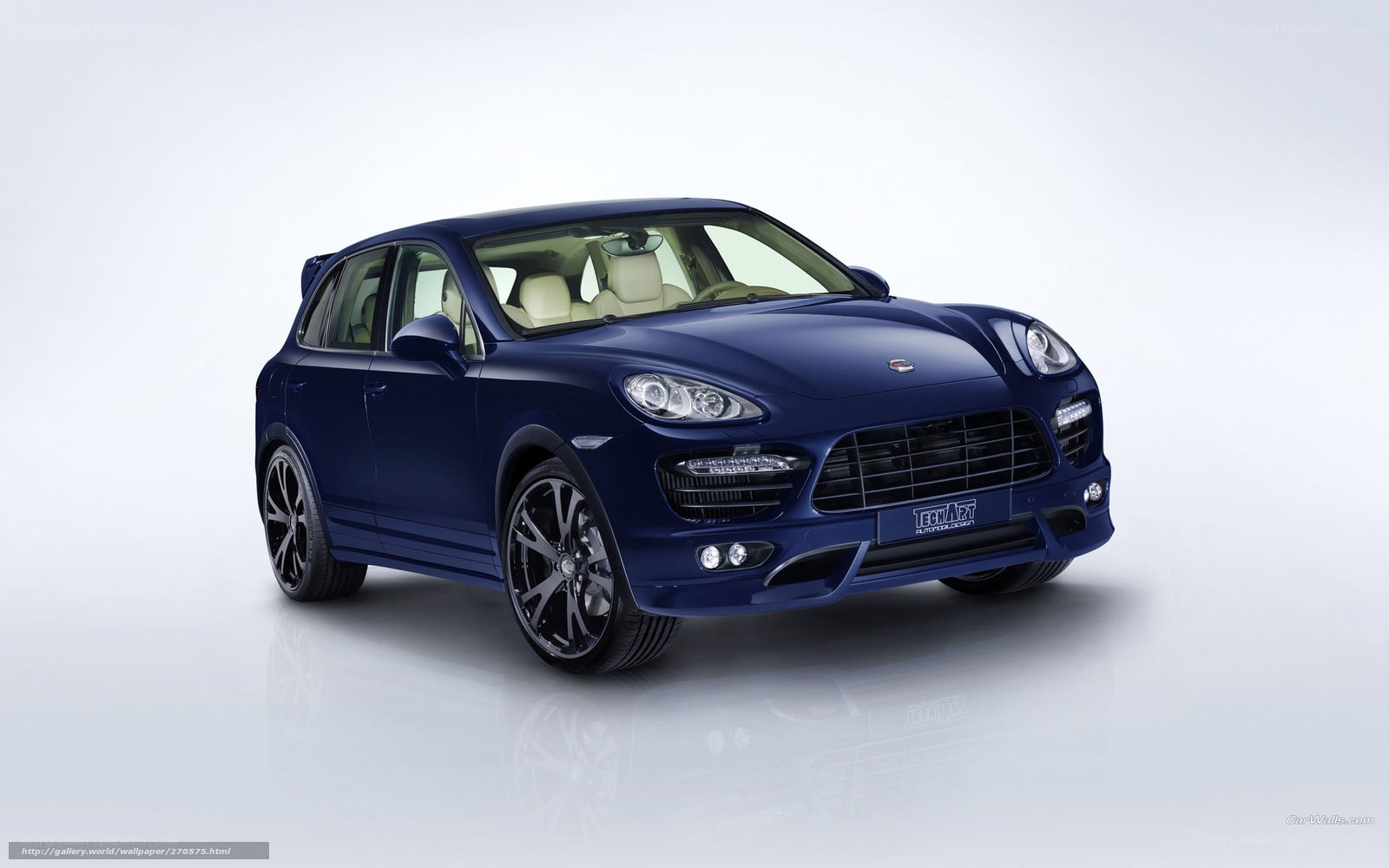 blue porsche cayenne