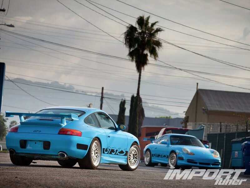 Blue Porsche Gt3 Cars