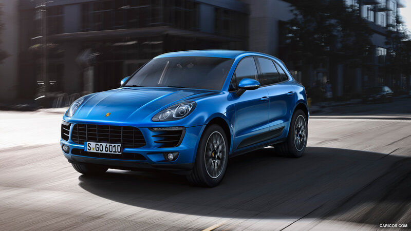 Blue Porsche Macan