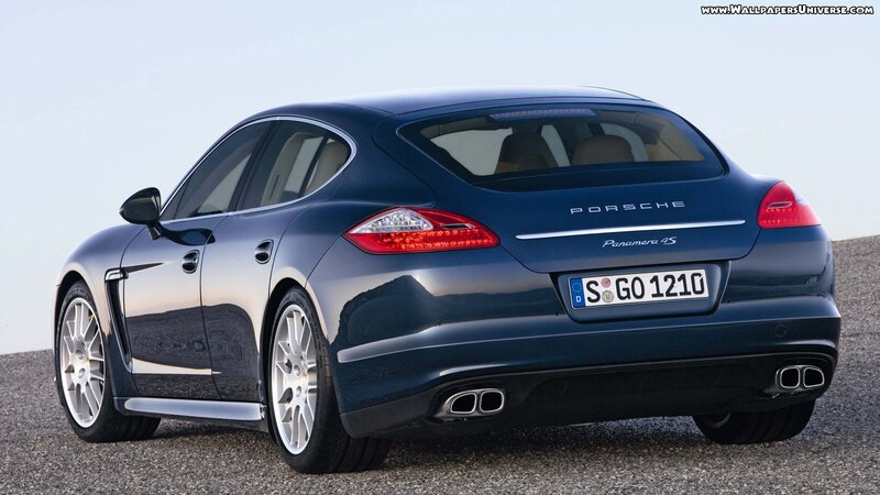 Blue Porsche Panamera — Neutral