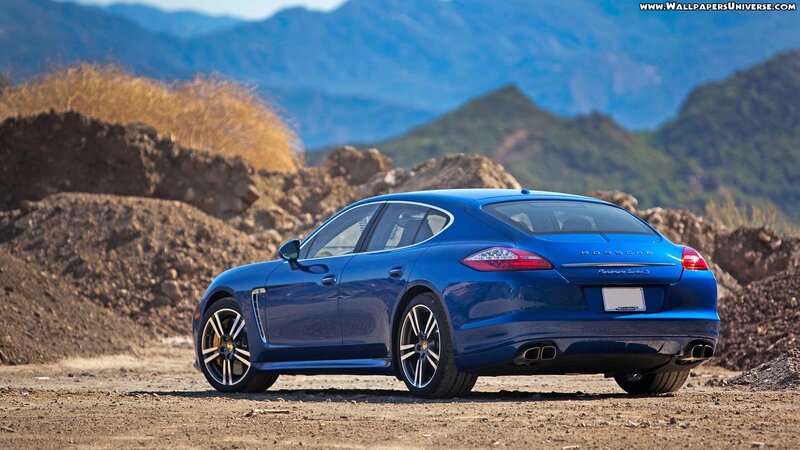 Blue Porsche Panamera — Serene, Afternoon