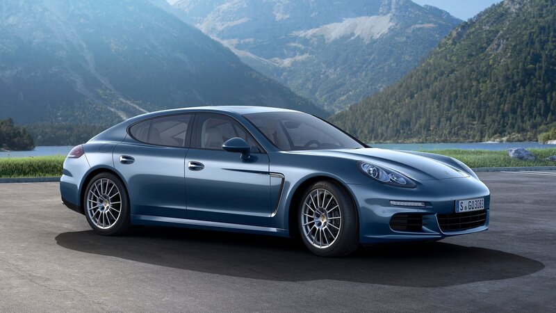 Blue Porsche Panamera — Serene