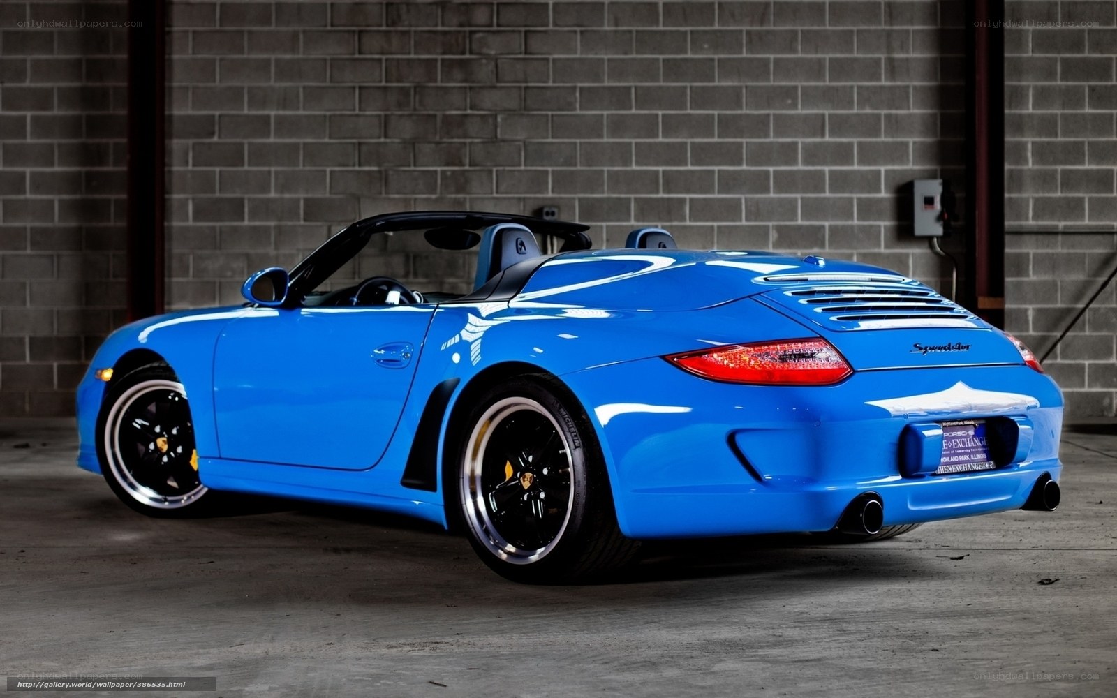 Blue Porsche Speedster