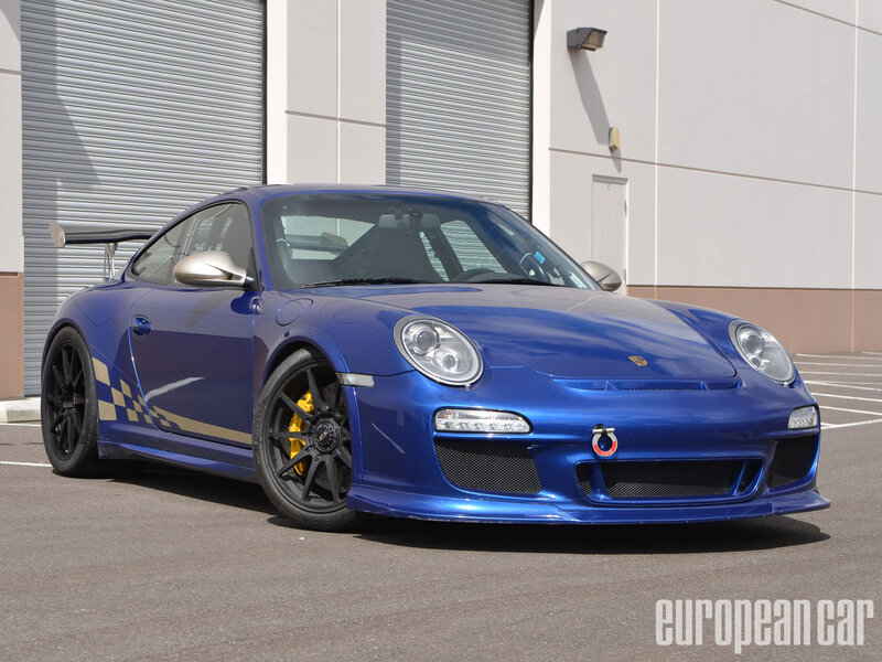 Blue Porsche Sports Car — Neutral
