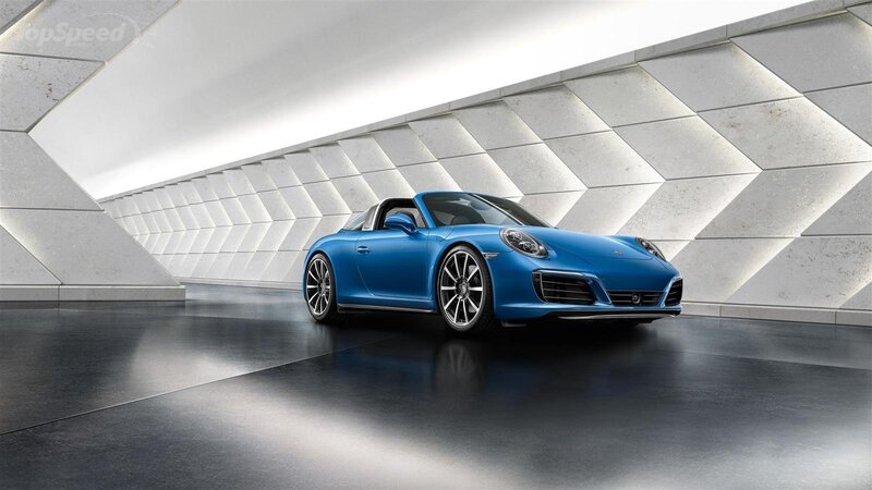 Blue Porsche Targa — Modern