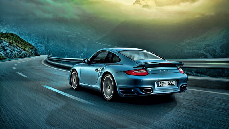 Blue Porsche Turbo S