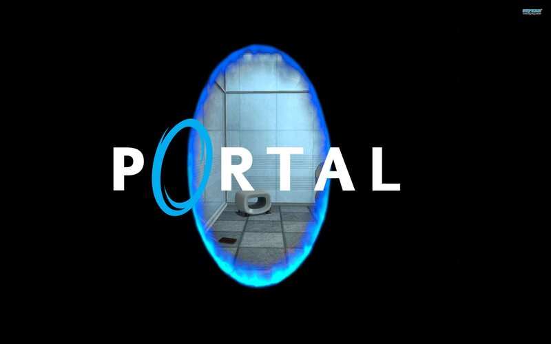 Blue Portal in Room