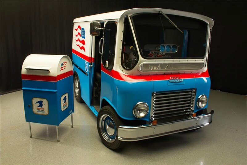 Blue Postal Truck