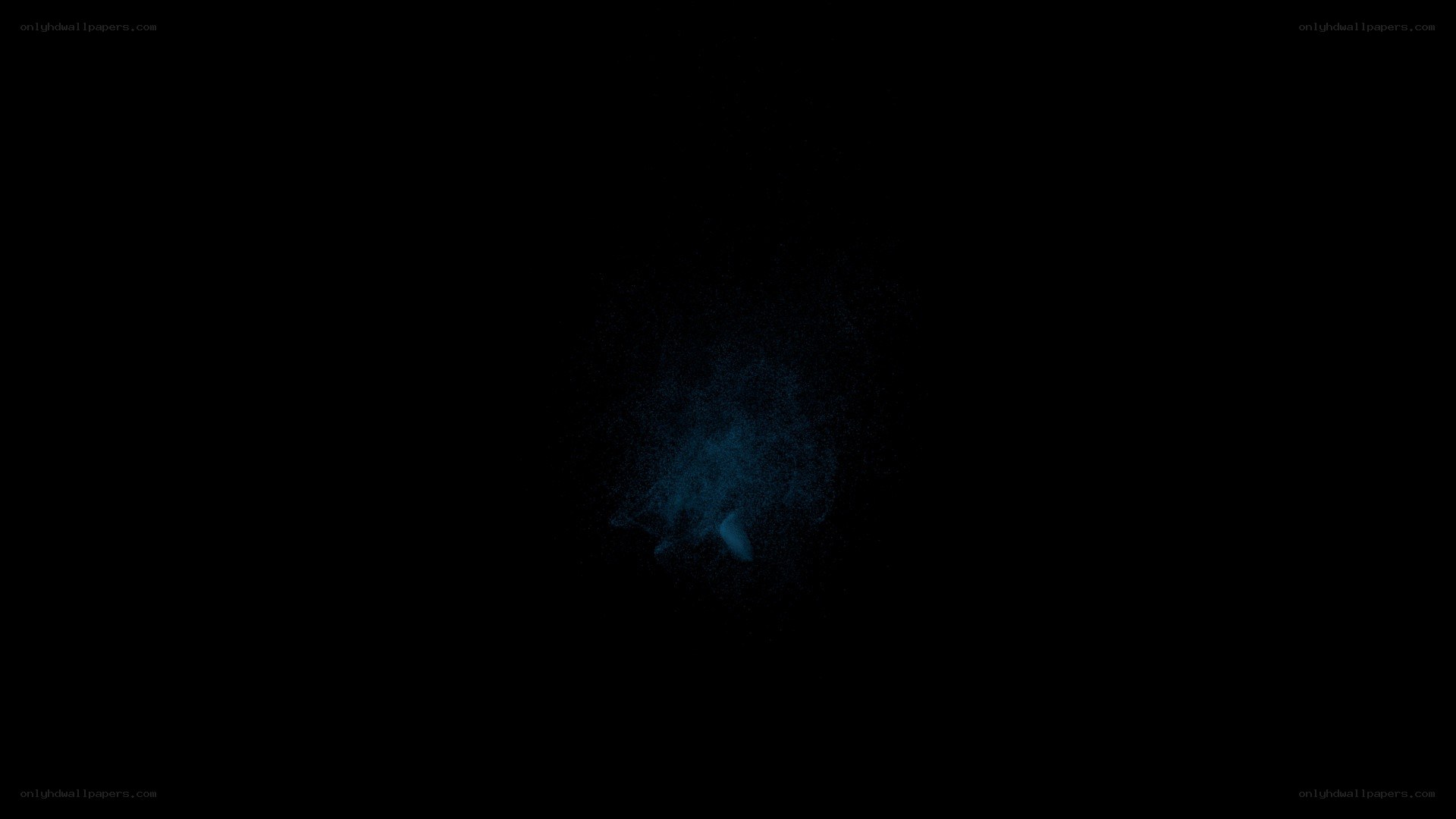 blue powder explosion