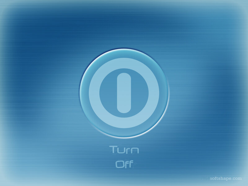 Blue Power Button